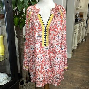 Floral Orange and Yellow Women's Tunic